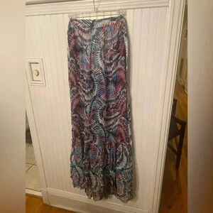 Tibi sheer maxi dress/swim cover up